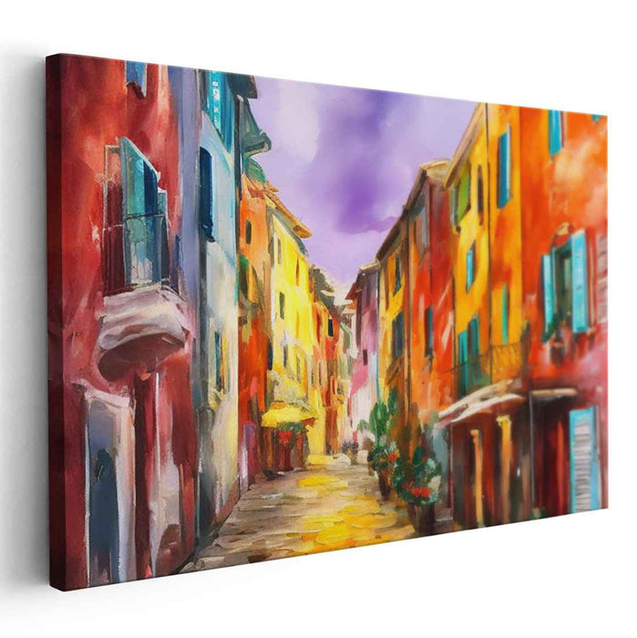 Urban Mosaic Pathways: A Colorful Journey Through Cobblestone Alleys