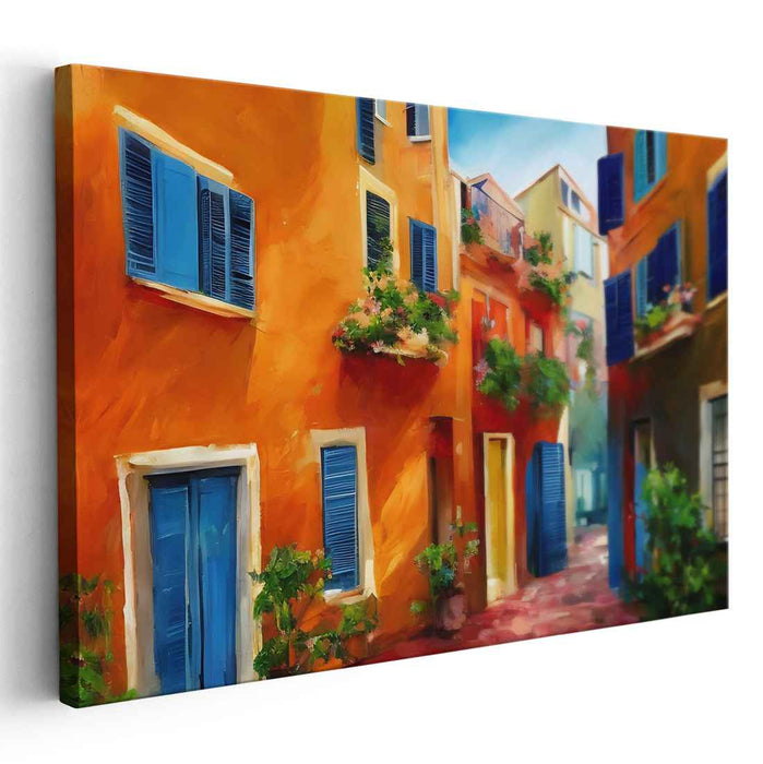 Cozy Serenity Splendor: Warm Tones and Tranquil Scenes Canvas Art