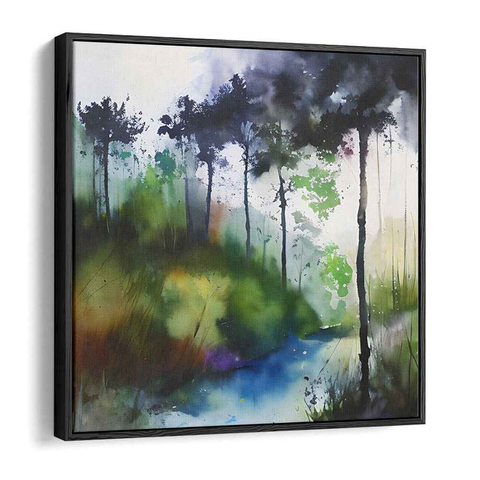 Pastel Watercolor Reverie: A Watercolor Dream Canvas Art Print