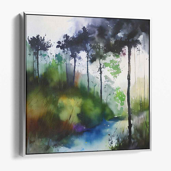Pastel Watercolor Reverie: A Watercolor Dream Canvas Art Print