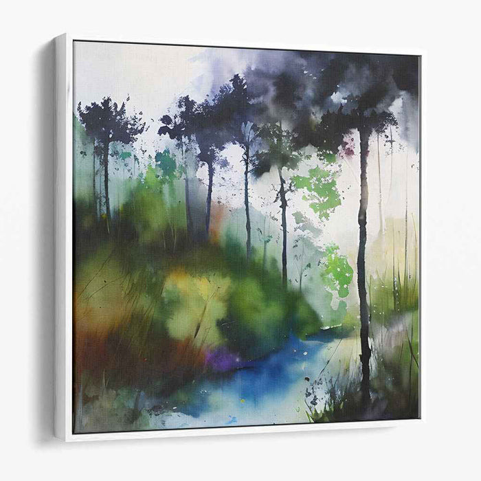 Pastel Watercolor Reverie: A Watercolor Dream Canvas Art Print