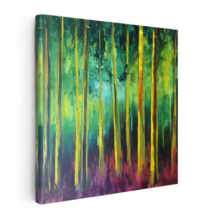 Whispering Woods Adventure: A Vivid Journey Through Nature Canvas Art