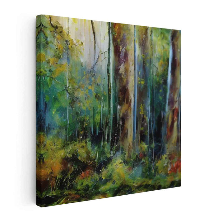 Glimmering Horizon: Impressionistic Landscape Art on Canvas