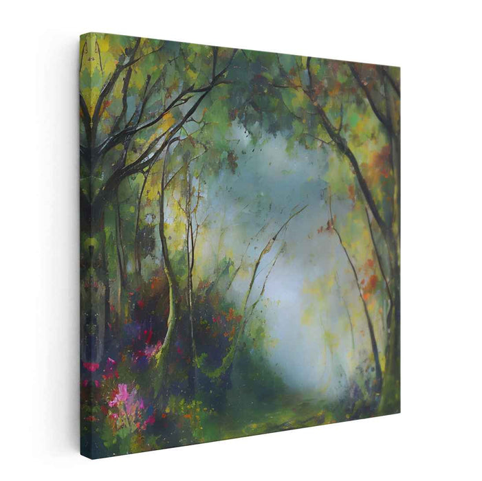 Ether Waves: Dreamy Impressionist Landscape Canvas Art