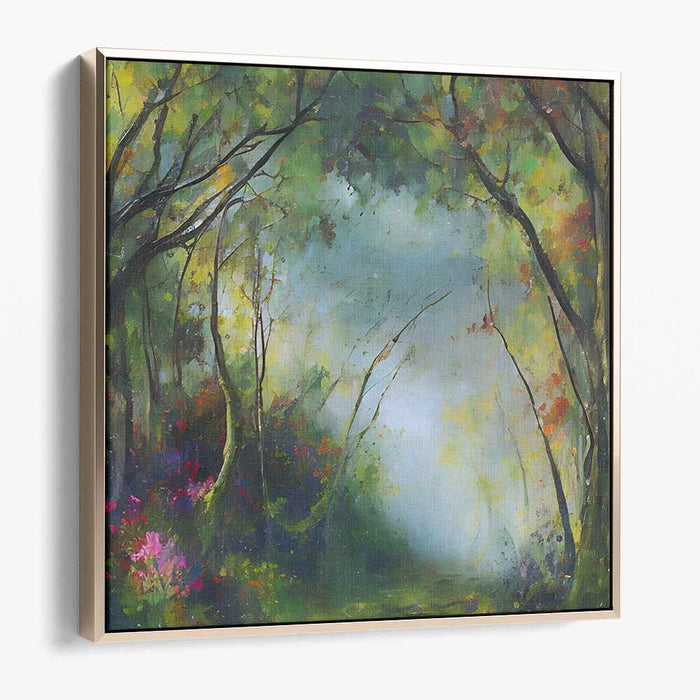 Ether Waves: Dreamy Impressionist Landscape Canvas Art