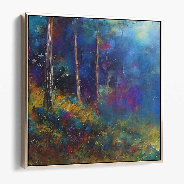 Colorful Echoes of Tomorrow: Vibrant Dreamscape Canvas Art Print
