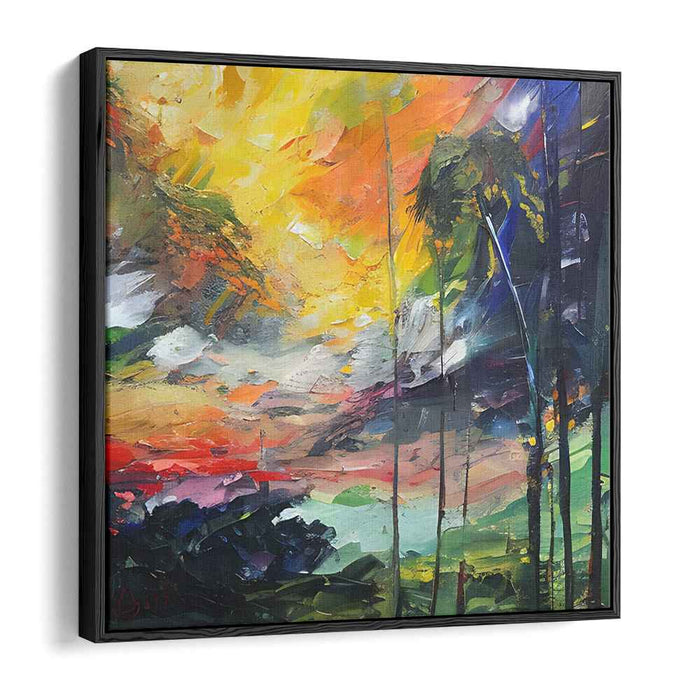 Beyond Bounds: Abstract Landscape Canvas Art Print