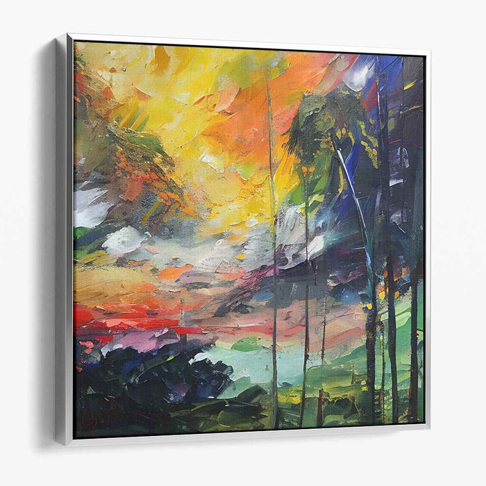 Beyond Bounds: Abstract Landscape Canvas Art Print
