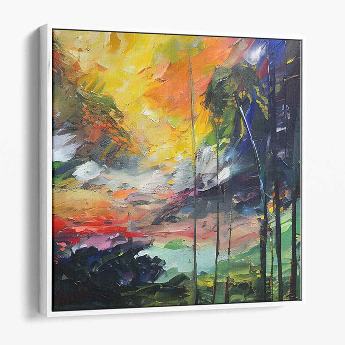 Beyond Bounds: Abstract Landscape Canvas Art Print