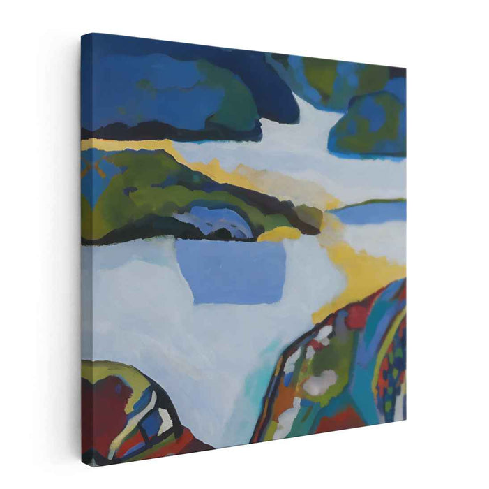 Infinite Landscapes: Abstract Expressionist Landscape Canvas Art Print