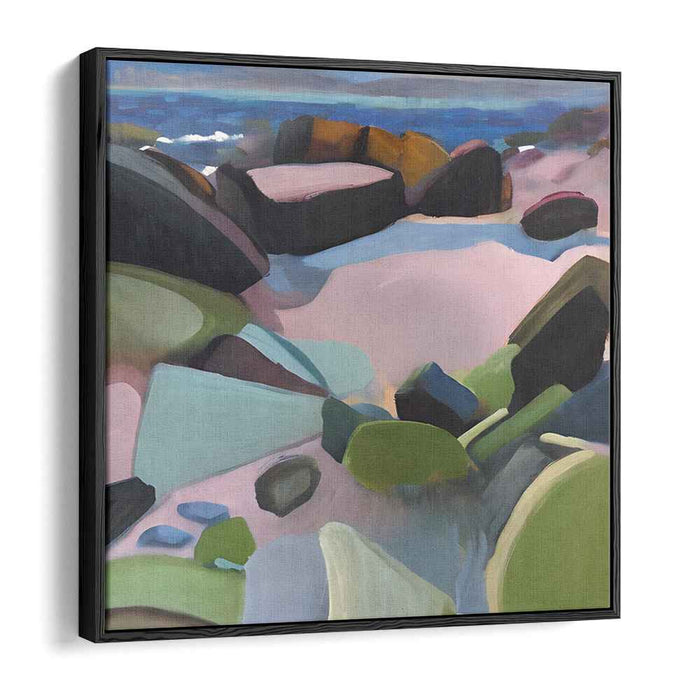 Tangled Terrain: Abstract Landscape Canvas Art Print