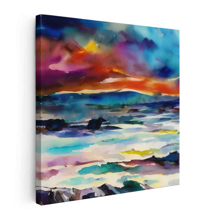 Enchanted Aquarelle Dreams: A Mesmerizing Watercolor Landscape