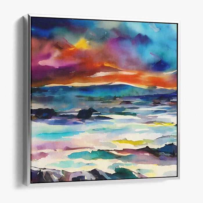 Enchanted Aquarelle Dreams: A Mesmerizing Watercolor Landscape