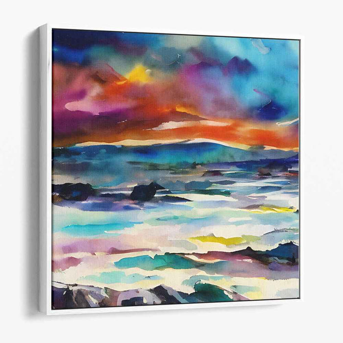 Enchanted Aquarelle Dreams: A Mesmerizing Watercolor Landscape