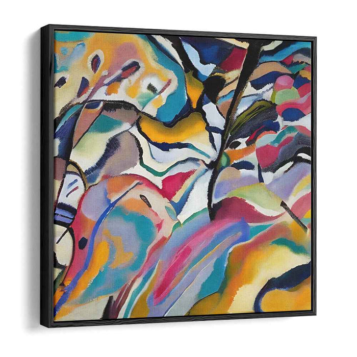 Vivid Mosaic Melody: Abstract Expressionist Colorful Canvas Art Print