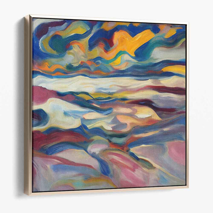 Emotion Splatter Symphony: Abstract Expressionist Canvas Art Print