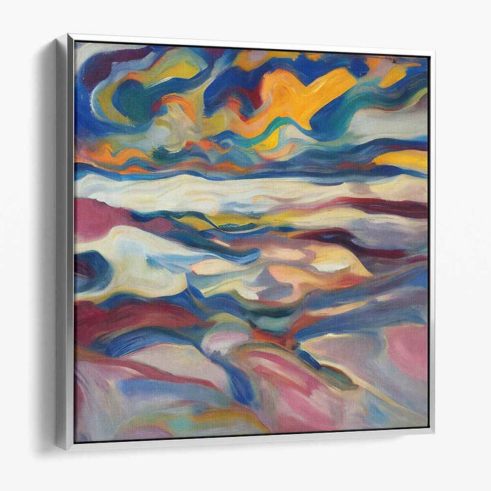 Emotion Splatter Symphony: Abstract Expressionist Canvas Art Print