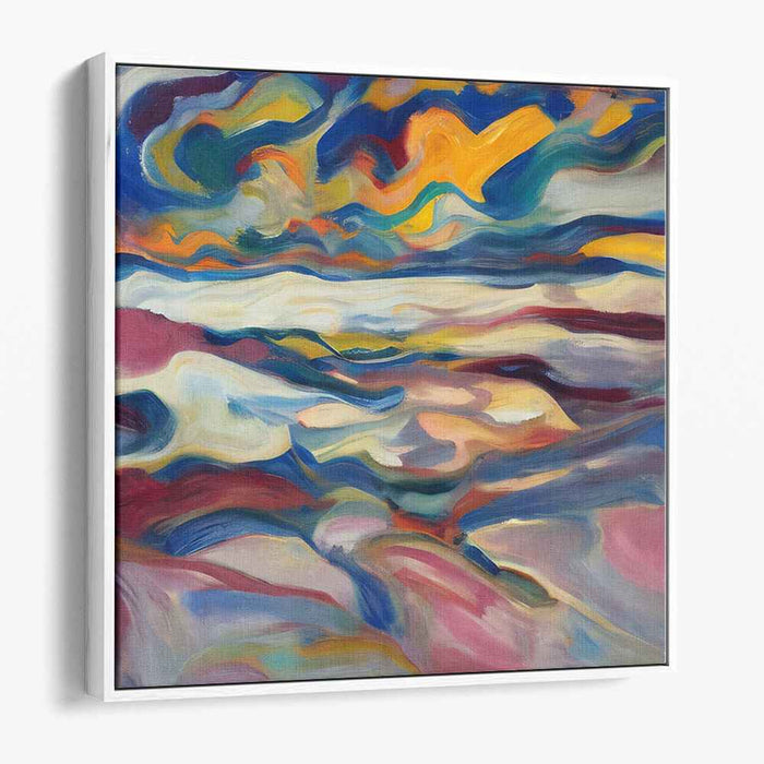 Emotion Splatter Symphony: Abstract Expressionist Canvas Art Print