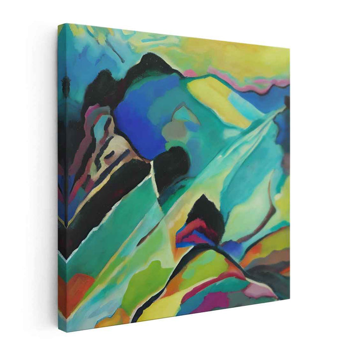 Color Burst Bliss: Abstract Expressionist Color Fusion Canvas Art