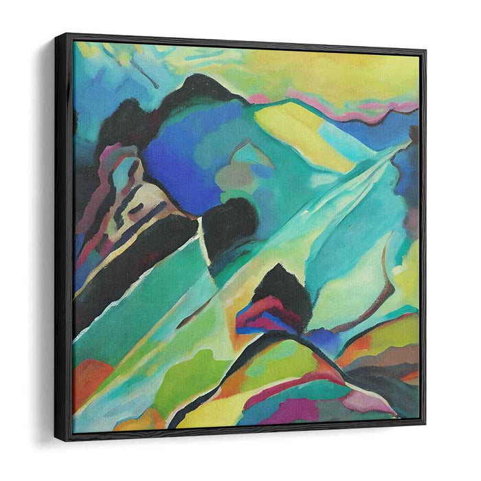Color Burst Bliss: Abstract Expressionist Color Fusion Canvas Art