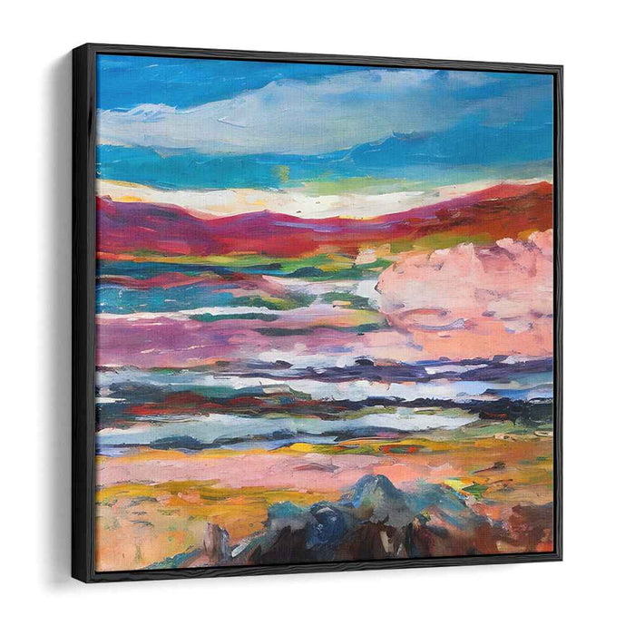 Fleeting Echoes: Abstract Landscape Canvas Art Print