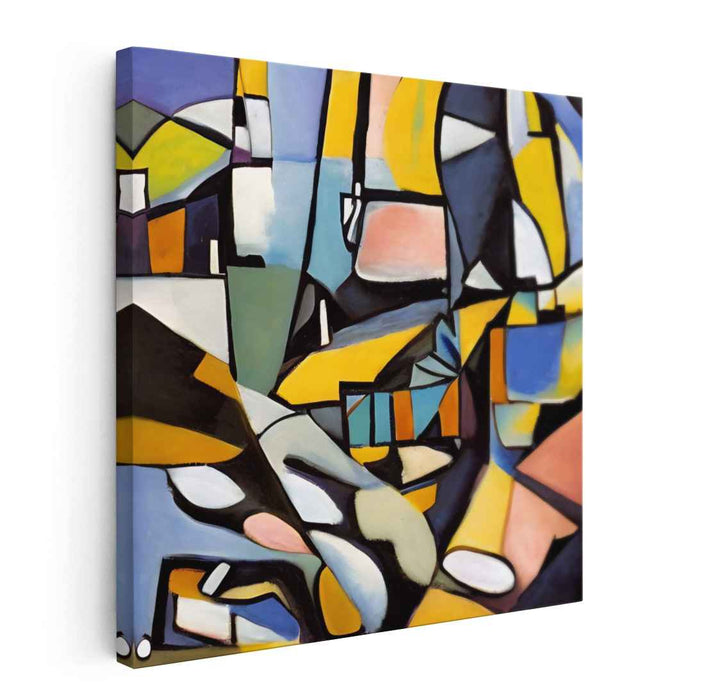 Harmonic Complexity: Modernist Cubist Abstract Canvas Art