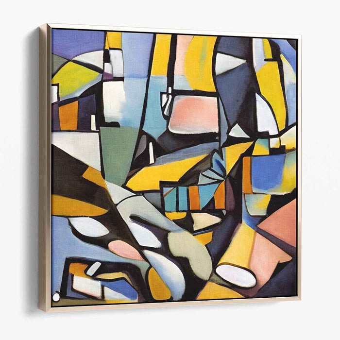 Harmonic Complexity: Modernist Cubist Abstract Canvas Art