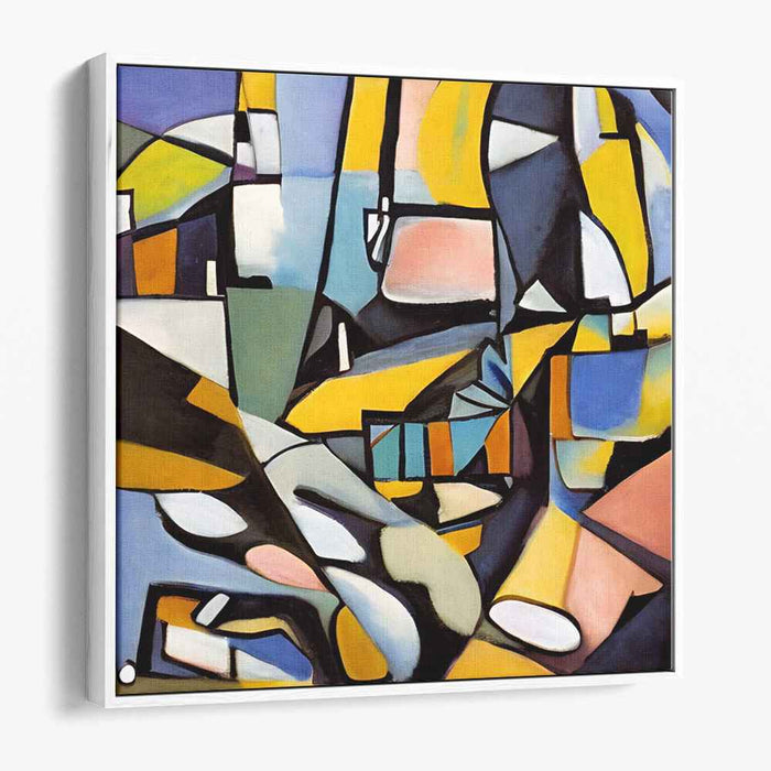 Harmonic Complexity: Modernist Cubist Abstract Canvas Art
