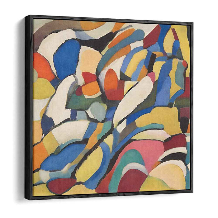 Chromatic Mirage Reverie: Abstract Expressionist Kaleidoscope Canvas Art Print