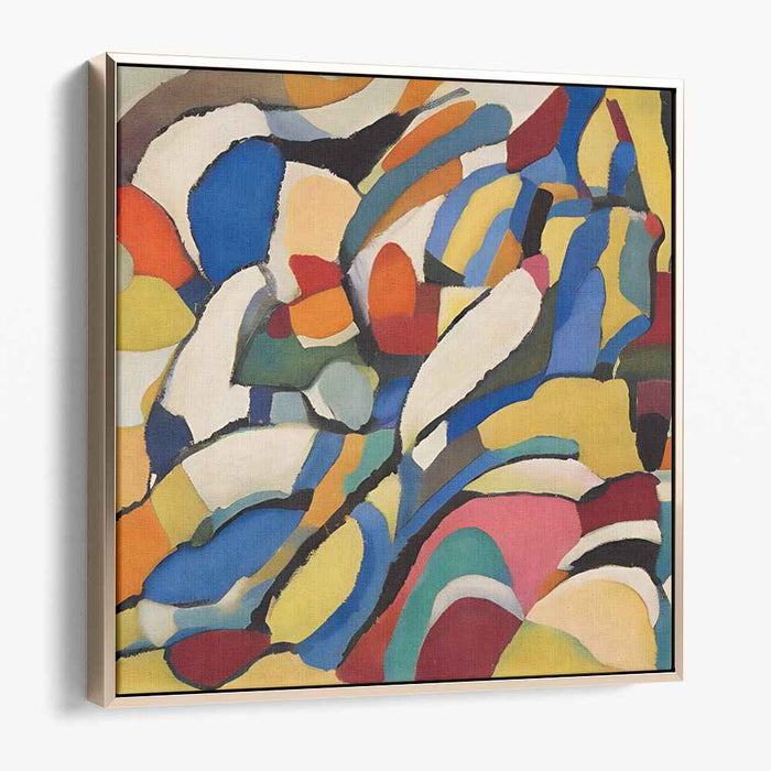 Chromatic Mirage Reverie: Abstract Expressionist Kaleidoscope Canvas Art Print