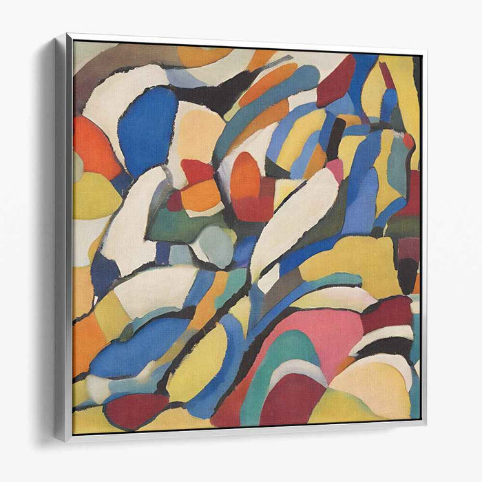 Chromatic Mirage Reverie: Abstract Expressionist Kaleidoscope Canvas Art Print
