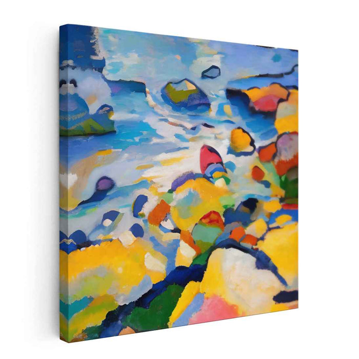 Abstract River Reflections Canvas Art: Abstract River Reflections Canvas Art