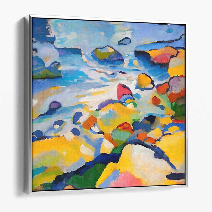 Abstract River Reflections Canvas Art: Abstract River Reflections Canvas Art