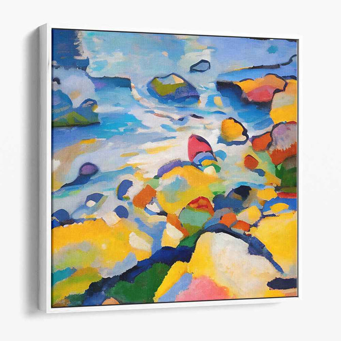 Abstract River Reflections Canvas Art: Abstract River Reflections Canvas Art