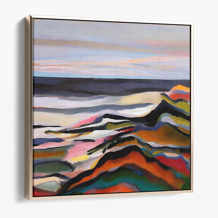 Ripples in Ether: Abstract Seascape Canvas Art Print