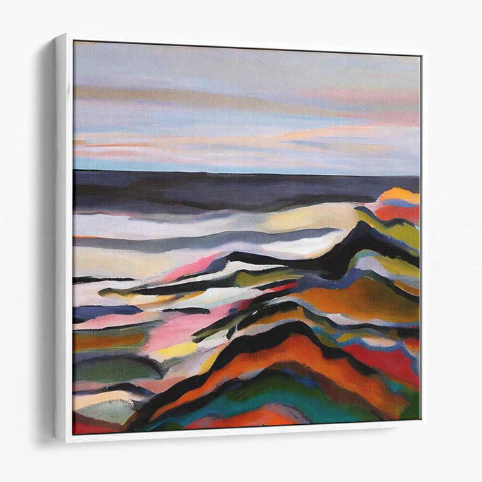 Ripples in Ether: Abstract Seascape Canvas Art Print