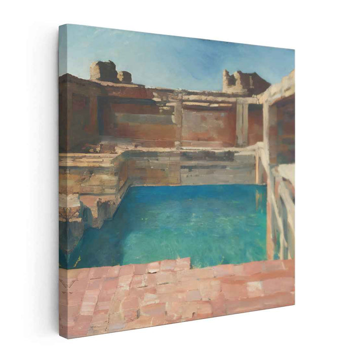 Tranquil Waters Symphony: Serene Aquatic Landscape Canvas Art