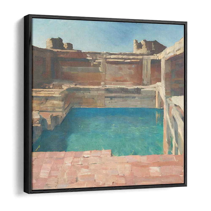 Tranquil Waters Symphony: Serene Aquatic Landscape Canvas Art