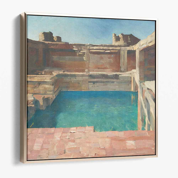 Tranquil Waters Symphony: Serene Aquatic Landscape Canvas Art