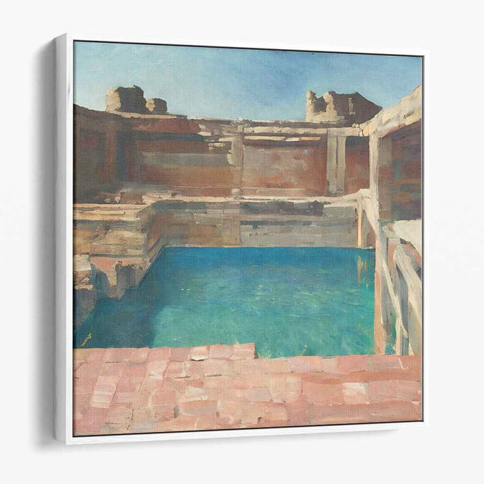 Tranquil Waters Symphony: Serene Aquatic Landscape Canvas Art