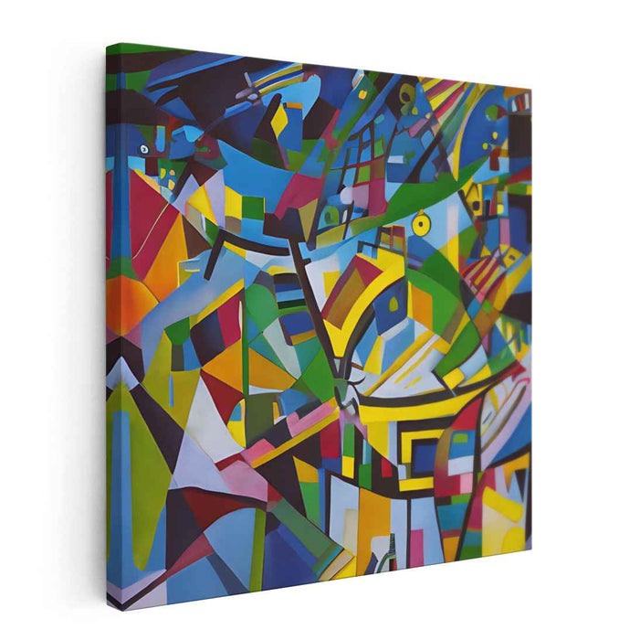 Vibrant Energy Paint Splash: Dynamic Abstract Canvas Art