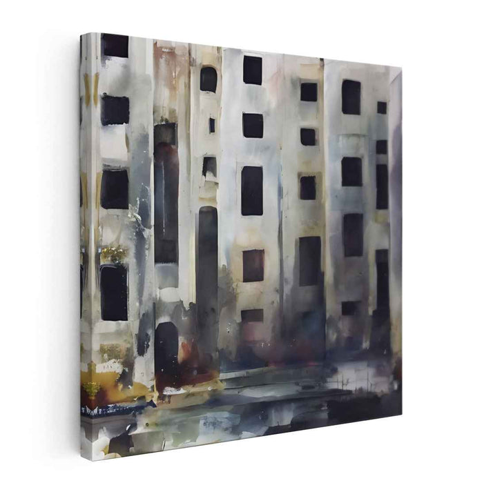 Urban Desolation: Abstract Realist High-Rise Landscape