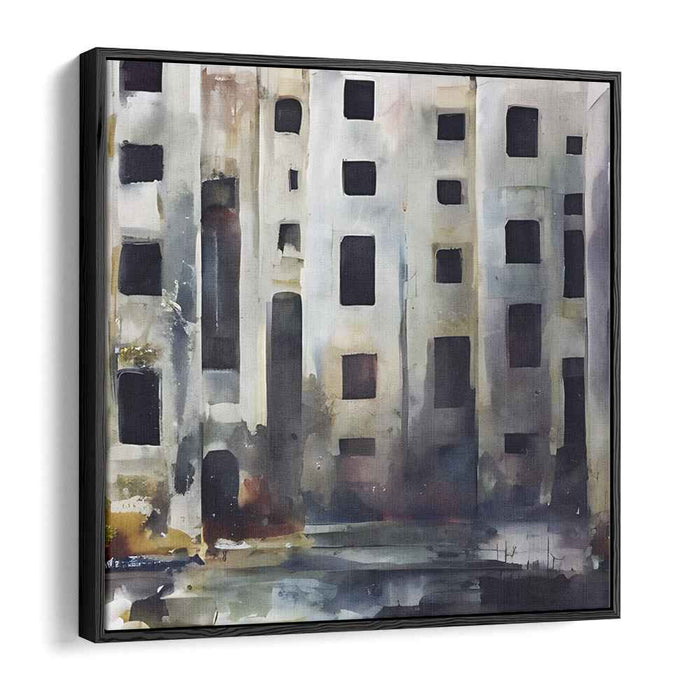 Urban Desolation: Abstract Realist High-Rise Landscape