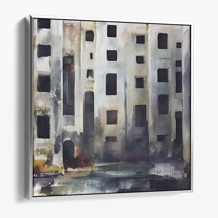 Urban Desolation: Abstract Realist High-Rise Landscape