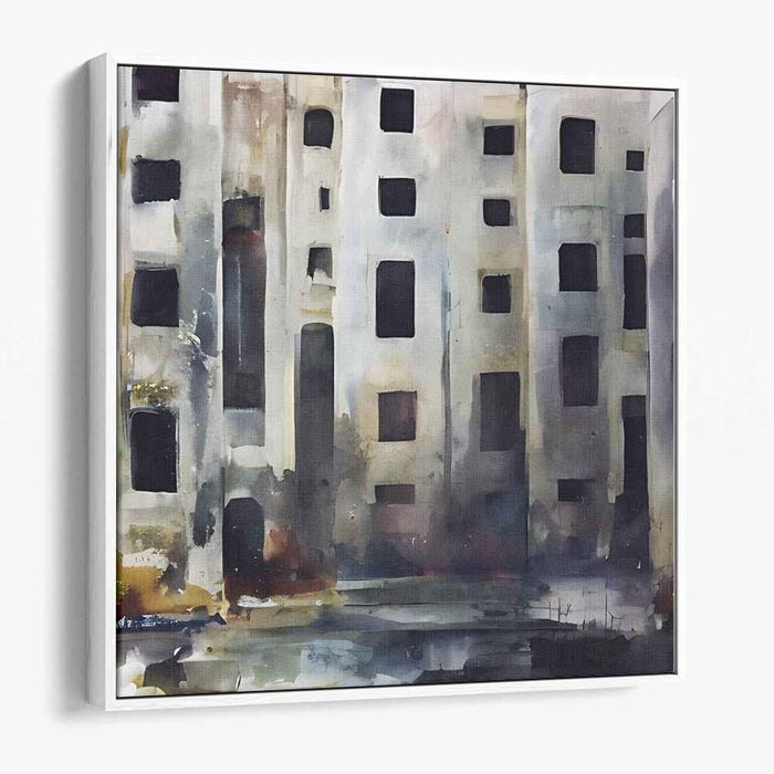 Urban Desolation: Abstract Realist High-Rise Landscape