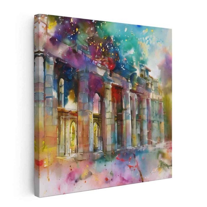 Vibrant Melodies Within Structures: A Symphony of Color and Architecture