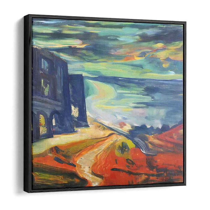 Stormy Path: Expressionist Landscape Canvas Art Print