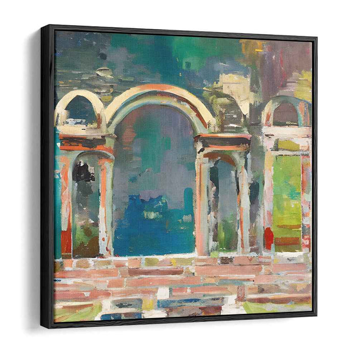 Tranquil Threshold: A Portal to Serenity - Impressionist Canvas Art Print