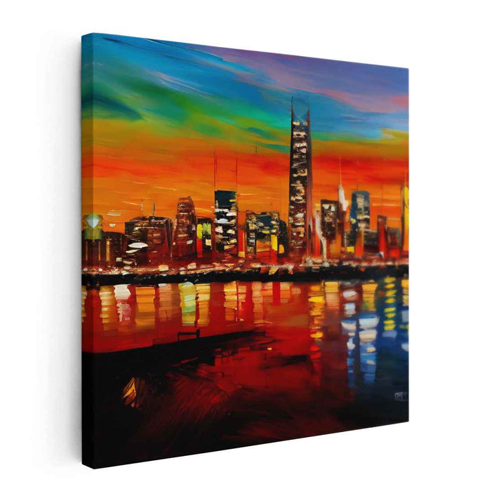 Abstract San Francisco Skyline #005