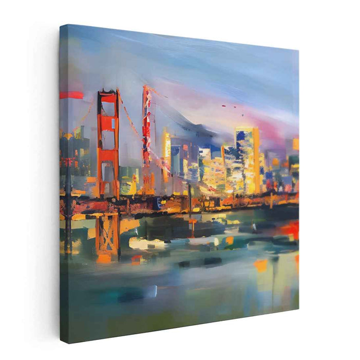 Abstract San Francisco Skyline #009